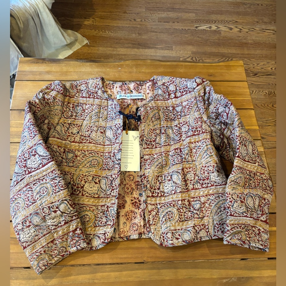 NWT Alix of Bohemia Women's Size Large Printed Jacket